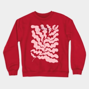 Pink Matisse Leaf Crewneck Sweatshirt